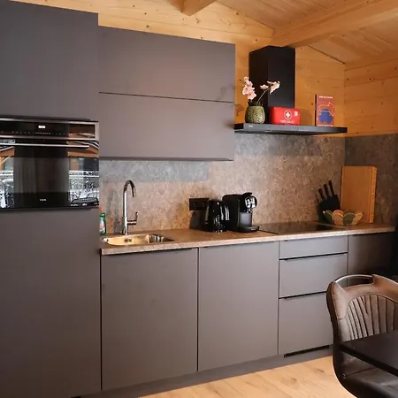 Дом отдыха Luxe Houten Wellness Boshuisje Met Sauna