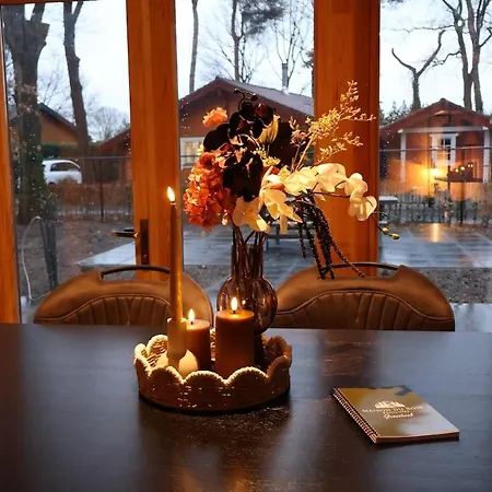 Luxe Houten Wellness Boshuisje Met Sauna * Meijel
